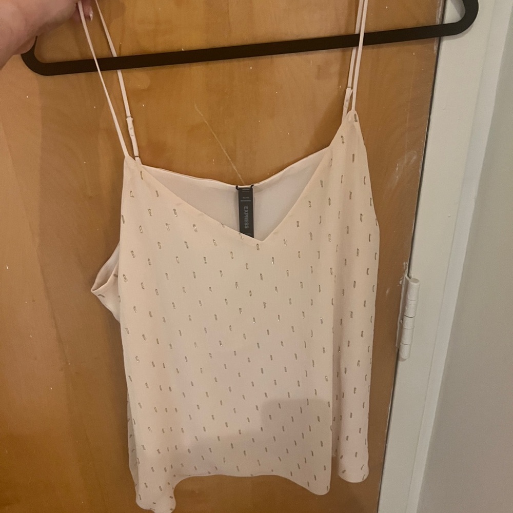 NWT express shimmer tank. Size xl. Gold and tan pattern. Lovely!